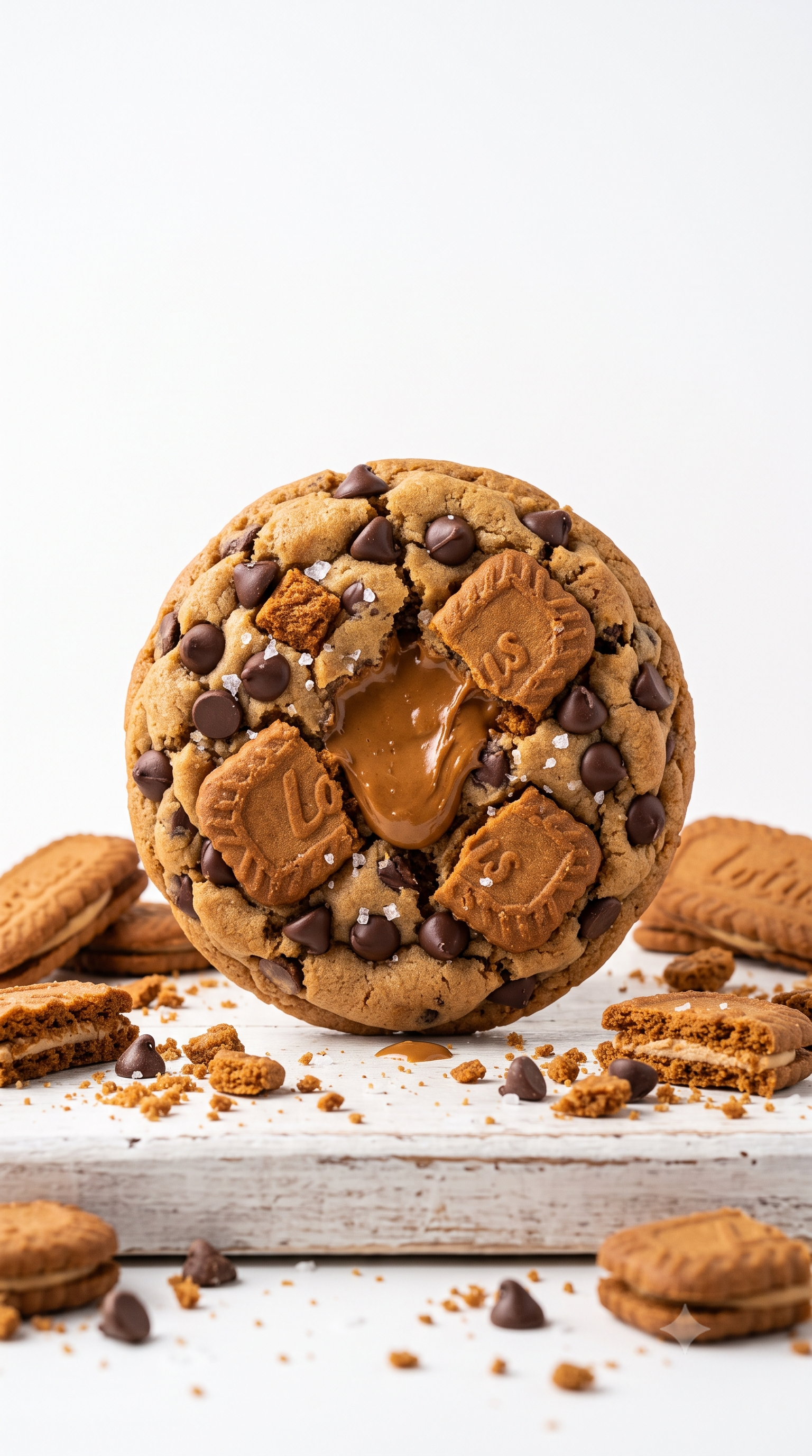 Gourmet Lotus Biscoff Cookie Butter Filled Chocolate Chip Cookies