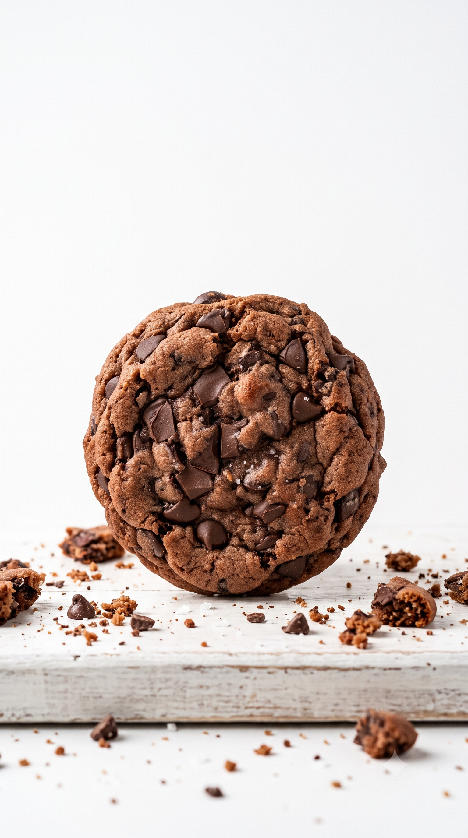 Gourmet Double Chocolate Chip Cookies – Thick & Chewy Fudgy Chocolate Chunk Cookies